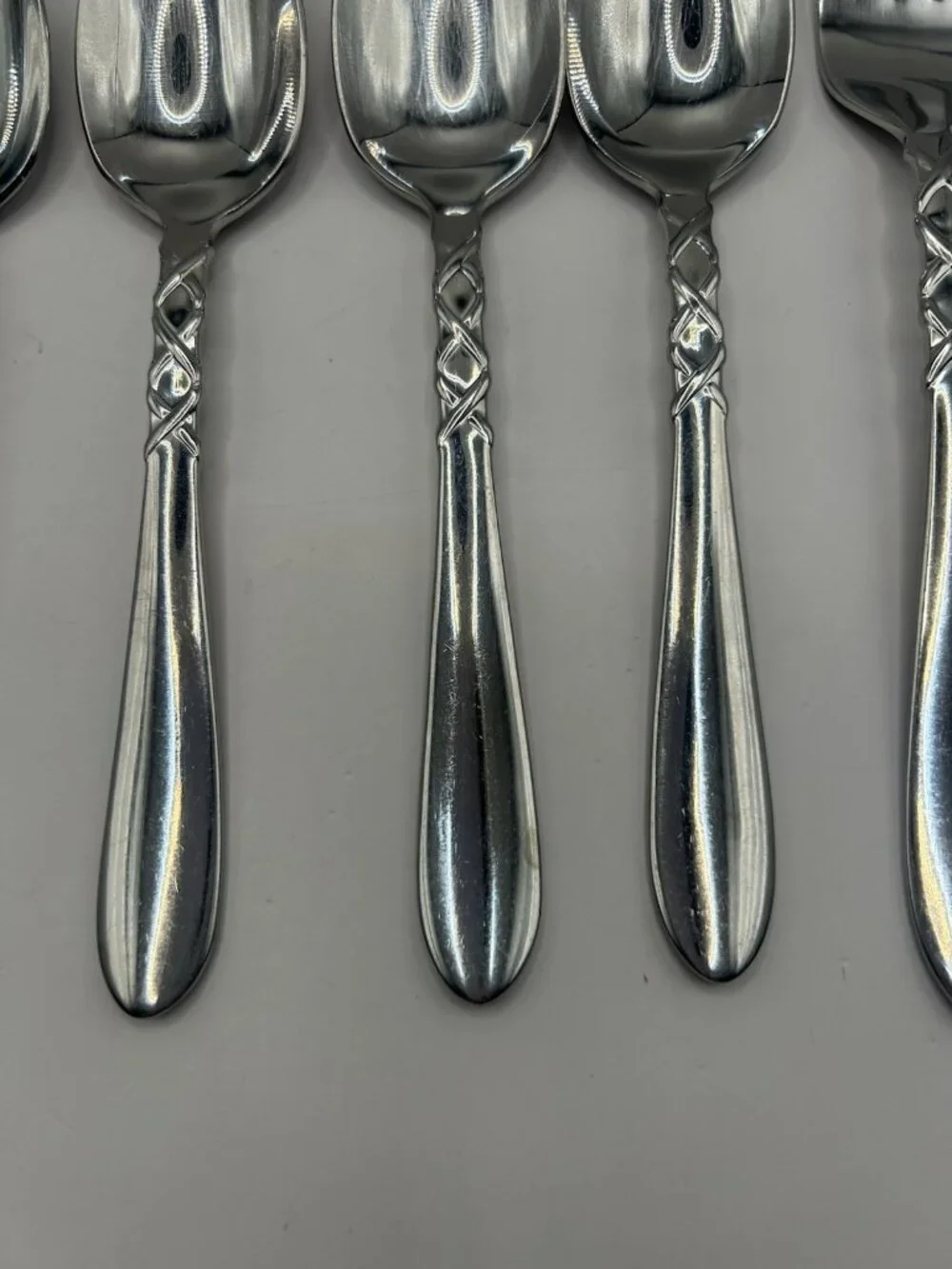 Gorham Ballet Ribbon Stainless Flatware 9 Pc Fork Spoon Knife Set Discontinued